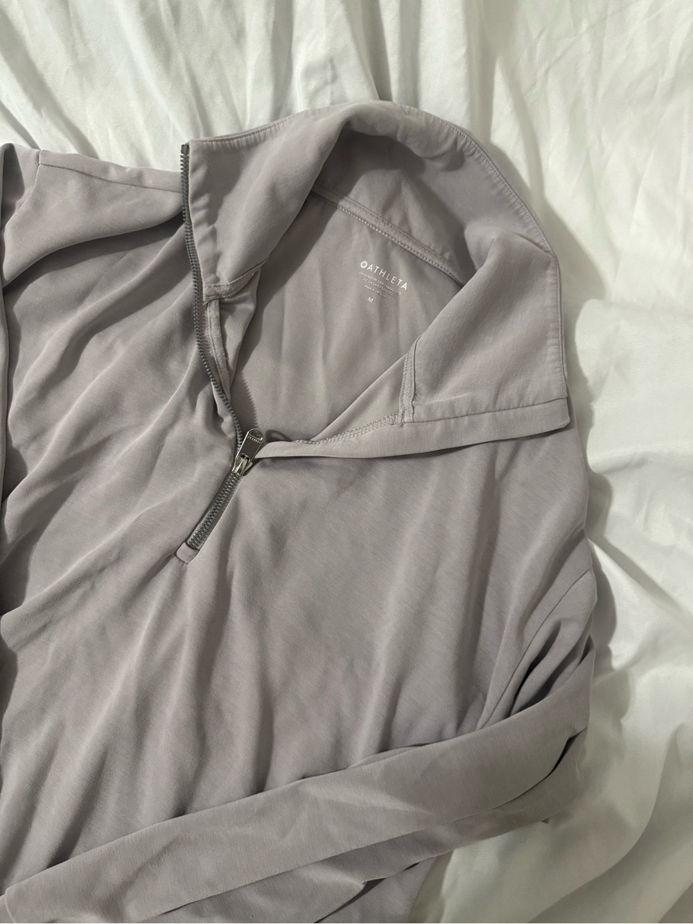 Athleta Lilac Quarter zip
